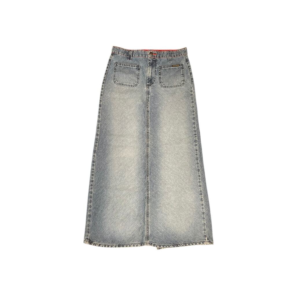 Vintage Maxi Denim Skirt Polo Jeans Co Size 4